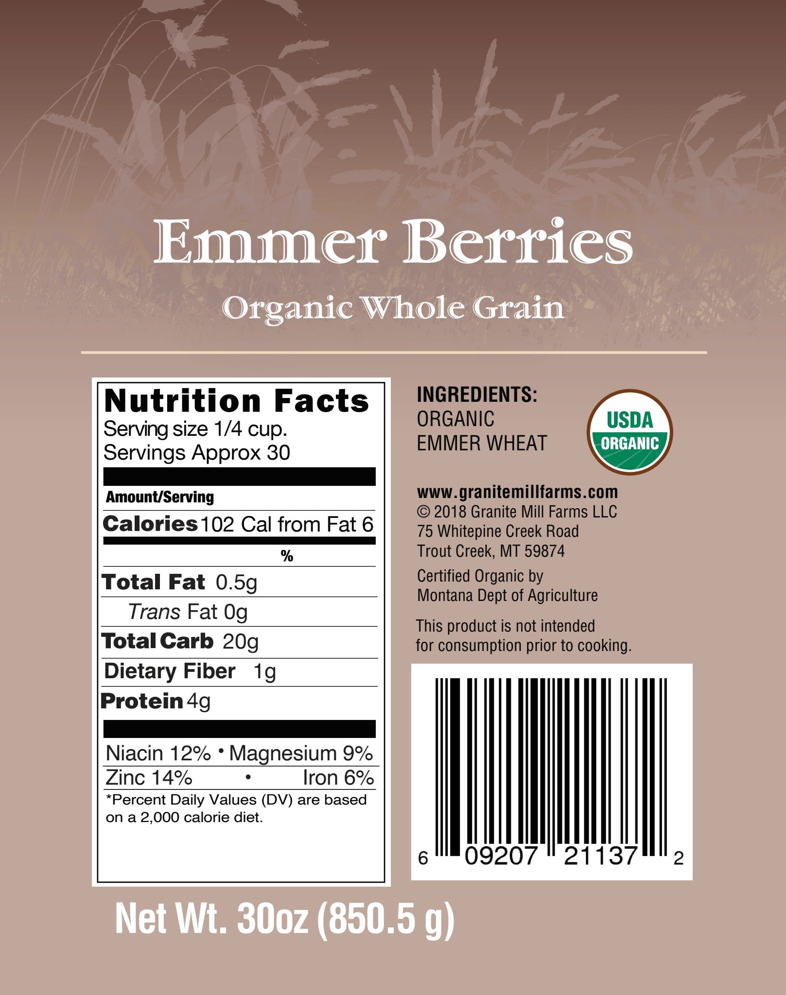 Emmer Berries (Farro) - Image 2