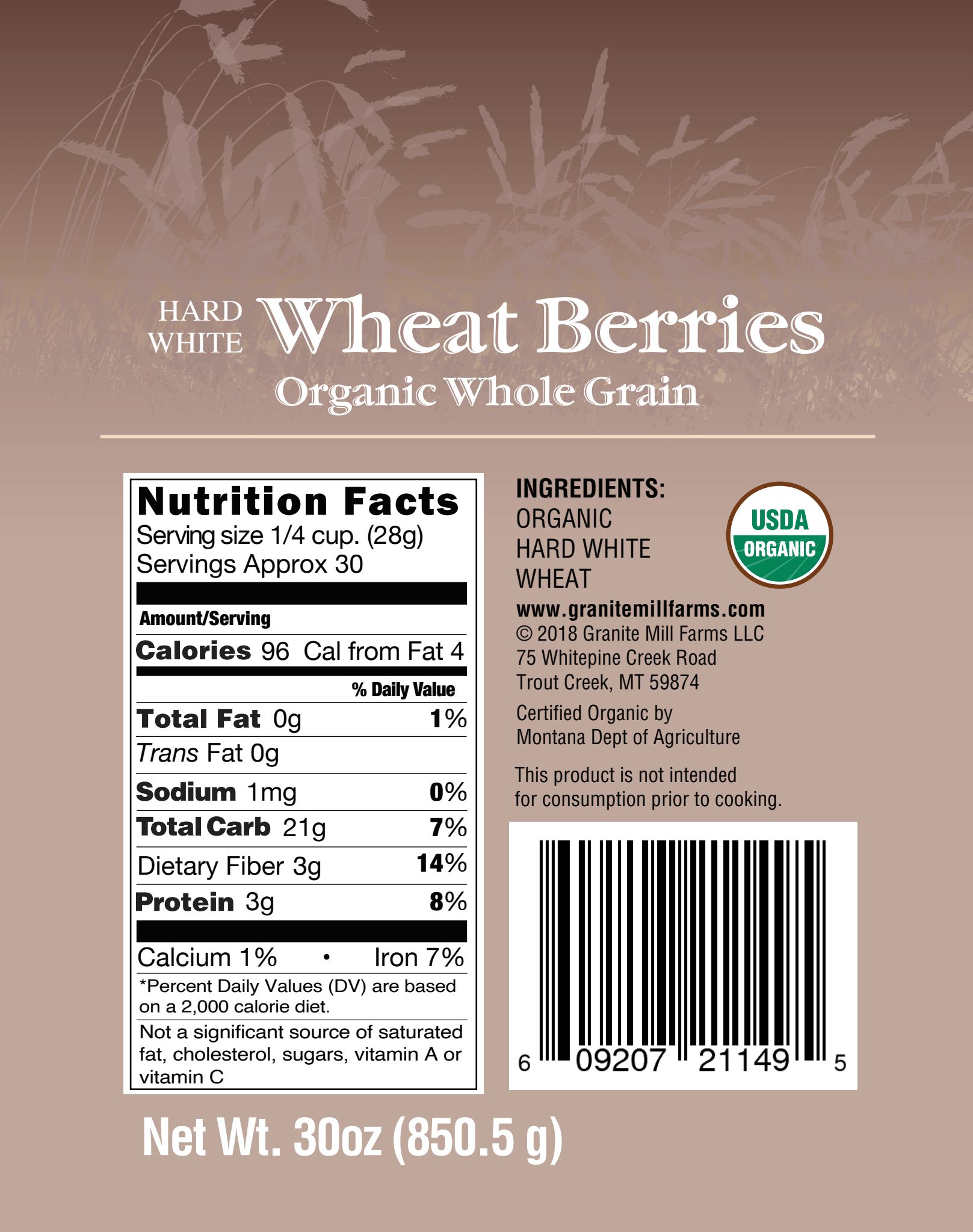 Hard White Wheat Berries - Image 2