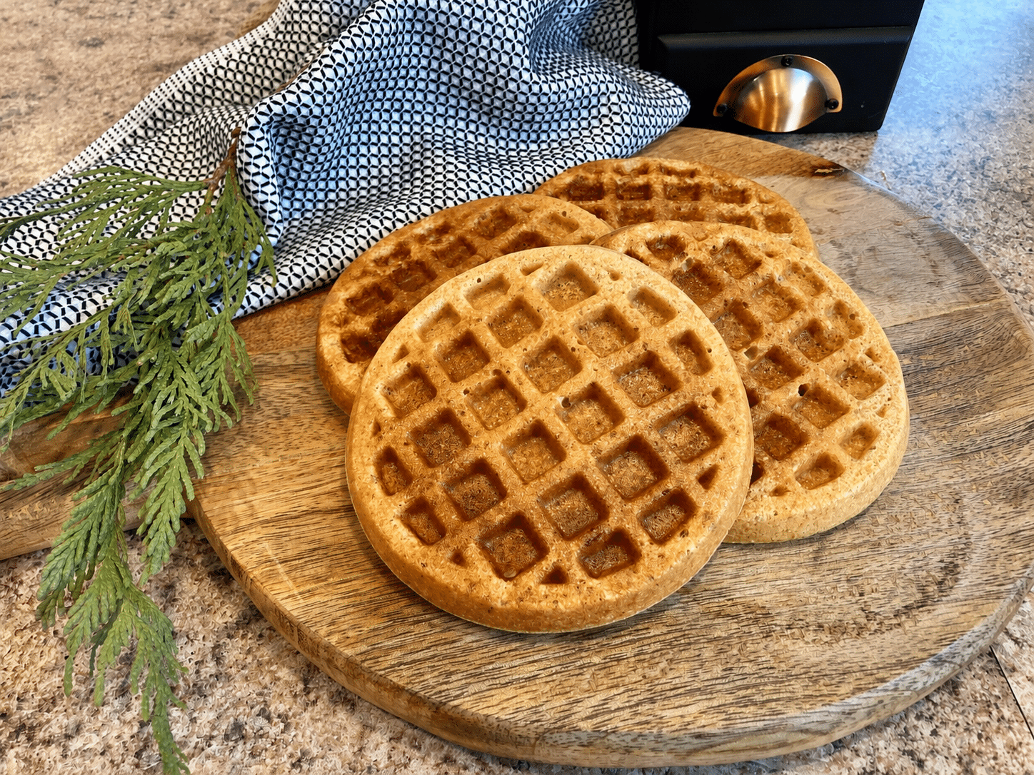 Sprouted Barley Waffles